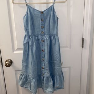 Denim light blue dress